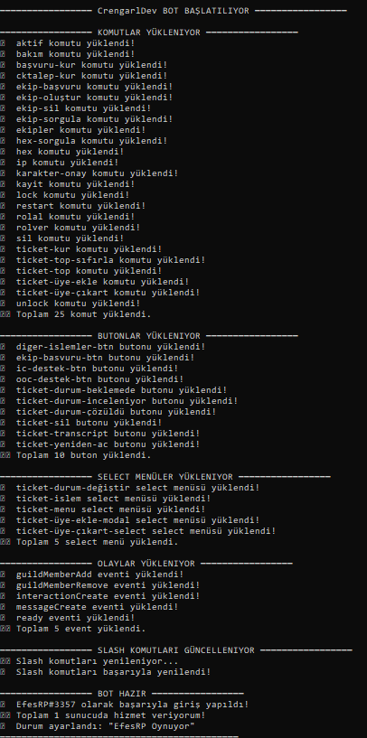 FiveM Discord Botu [Open Source] [Tam Kapsamlı] - Resim 2