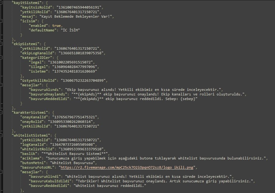 FiveM Discord Botu [Open Source] [Tam Kapsamlı] - Resim 5