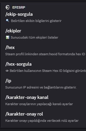 FiveM Discord Botu [Open Source] [Tam Kapsamlı] - Resim 8