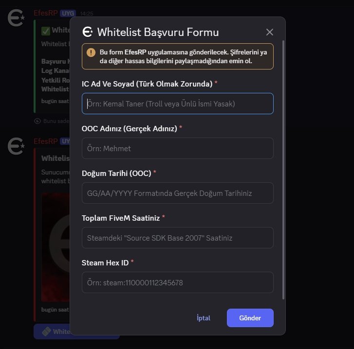 FiveM Discord Botu [Open Source] [Tam Kapsamlı] - Resim 12