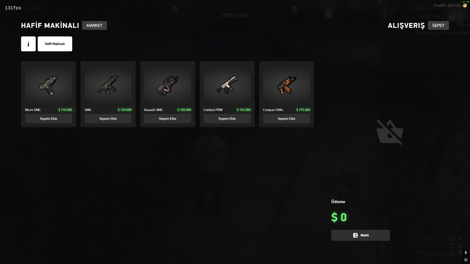 Zombi Tema Survival Temel Sunucu Paketi - Resim 6