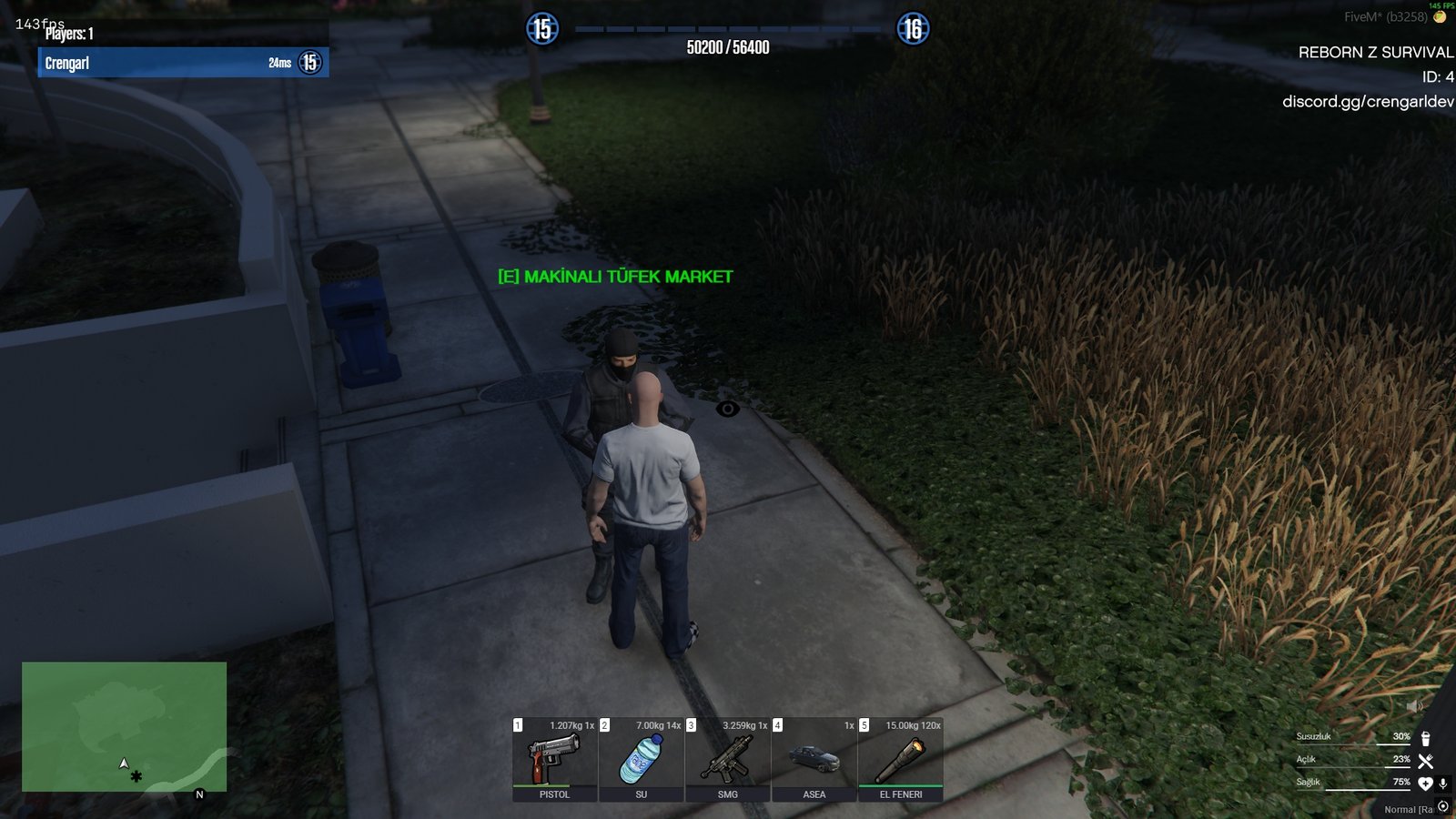 Zombi Tema Survival Temel Sunucu Paketi - Resim 5